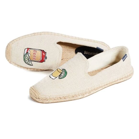 Soludos Shoes - Soludos NWT Beer Shot Smoking Slipper Size 11 Cream